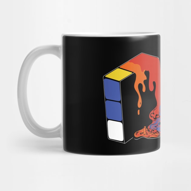 melting rubiks cube by PunnyPoyoShop